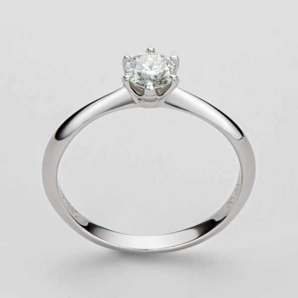 6b0800f115e5d3b2 IOGOU Mosanite Diamond Rings for Women 0.5 Carat Engagement Round Cut Solitaire Ring Real Sterling Sier Wholesale Jewelry