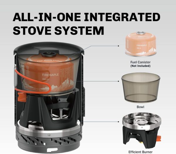 6b1117f13275be4e Fire-Maple "Fixed Star 1" Backpacking and Camping Stove System | Outdoor Propane Cooking Gear | Portable Pot/Jet Burner Set | Ideal for Hiking, Trekking, Fishing, Hunting Trips and Emergency Use