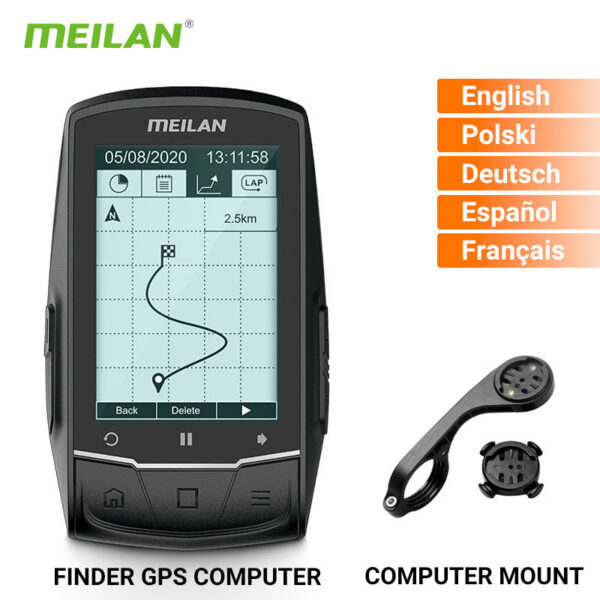 6b1cf398f7ddf8fb MEILAN M1 Bike Computer GPS 2.6-inch Screen Cycg Wireless Speedometer Tracker Odometer Road MTB Bicycle Navigation ANT+