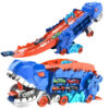 New product folding dinosaur Transporter Car Toys compeve game roll to eat & store die-cast cars（Come with2 Metal Cars）