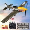6b28ce1d191a6760 RC Plane P51 Mustang 2.4G Radio EPP Foam 4CH 6 Axis 410MM Wingspan RC Fighter One Key Aerobatic RTF Aircraft Toys