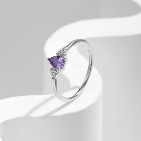 6b3b059d841c9a22 MODIAN 925 Sterling Silver Water Drop Cocktail Ring Classic Prong Purple Cubic Zirconia Rings For Women Female Fine Jewelry