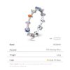 6b5400379147b4e3 Modian 12 Style Authentic 925 Sterling Silver Rainbow Colorful Fashion Stackable Finger Ring For Women Grils Statement Jewelry