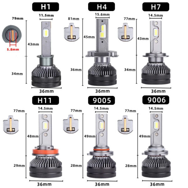 6b6d4c443ff23bfa DAWNKNIGHT K5C 4300K 110W H7 H4 Led Lamp Double Copper Tube 3000K Led Lights For Car H1 H11 HB3 9005 HB4 9006 Led Headlight Bulb