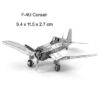3D Metal Military J-20 J-10B SU-34 KA-50 Fighter UFO RAH-66 Helicopter DIY Handmade Assemble Model Jigsaw Puzzles