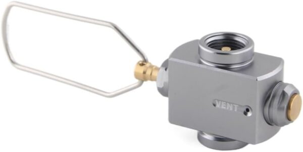 Campingmoon Gas Canister Refill Adapter, Portable Outdoor Gas Saver Lindal Valve Canister Shifter, Camping Canister Vent Valve, Z15