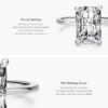 6ba3a1bdf5fb0e53 Modian Classic Rectangular Cutting Clear CZ Ring Solid 925 Sterling Silver Luxury Finger Rings For Women Wedding Fine Jewelry