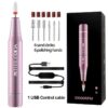 YOKEFELLOW Drill 30000RPM Professional Electric Nail File Kit for Acrylic Gel Nails Manicure Pedicure Home Use