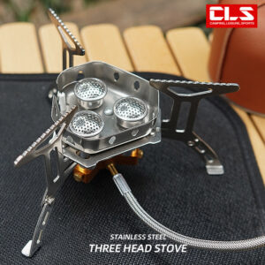 6bb767680f5ce84d Newest Arrival Portable Three Head Windproof Camping Picnic Burner Outdoor Foldable Gas Stove