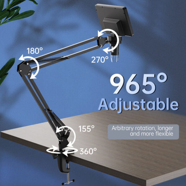 6bcf9d5e33c06d8c RIEVBCAU Flexible Arm Stand,Adjustable Metal Bracket Coin Microscope Mount Compatible with DM4 DM7 DM9 MS1 MS3