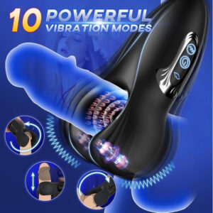 6bd463e0853cb349 Trainers Massagers 10-Frequency Electric Glans Vibrators Men's Delay hines Bite Size Masturbators Sex Toys