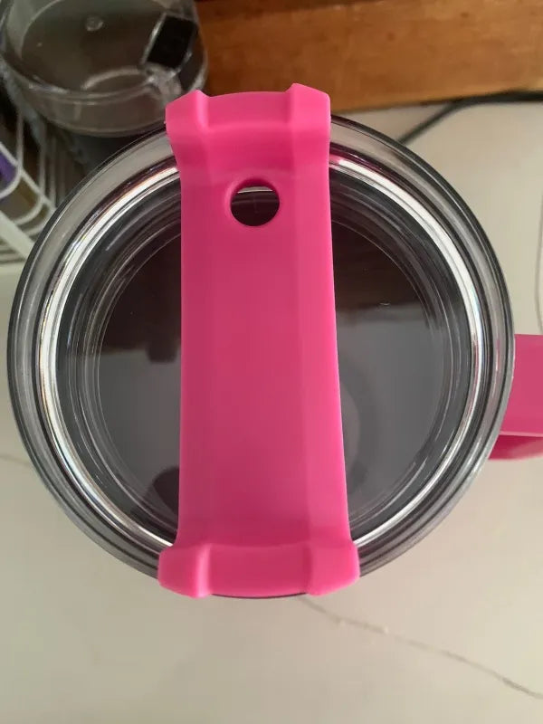 40oz Pink Tumblers Cup With Handle Insulated Stainless Steel Lids Straw Car Travel Mugs Coffee Tumbler Termos Cups ready to ship Water Bottles