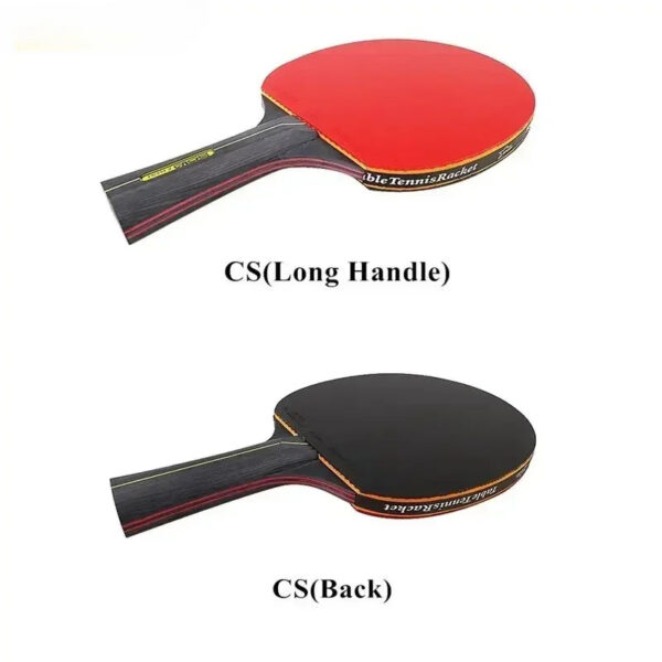 6be121e5d22bd5b1 6 Star Table Tennis Racket 2PCS Professional Ping Pong Racket Set Pimples-in Rubber Hight Quality Blade Bat Paddle with Bag