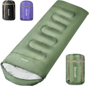 6bf7f153a8c998eb Atarashi Camping Sleeping Bag- 4 Seasons for Adults, Light, Warm, Extra-Large with Compression Sack- Great for Hiking, Backpacking & Outdoor Adventures