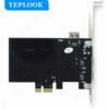 PCIe x1 DV Camera Audio HD Video Capture IEEE Firewire 1394 3x 6Pin+1x Adapter Card with 6Pin to 4Pin Cable 800Mbps