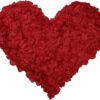 Red Rose Petals Decorations Set, 1000 Pieces Artificial Rose Petals with 3Pcs Romantic Banner, Rose Petals for Romantic Night for Her Set, Special Night Party Decor for Home, Wedding, Anniversary