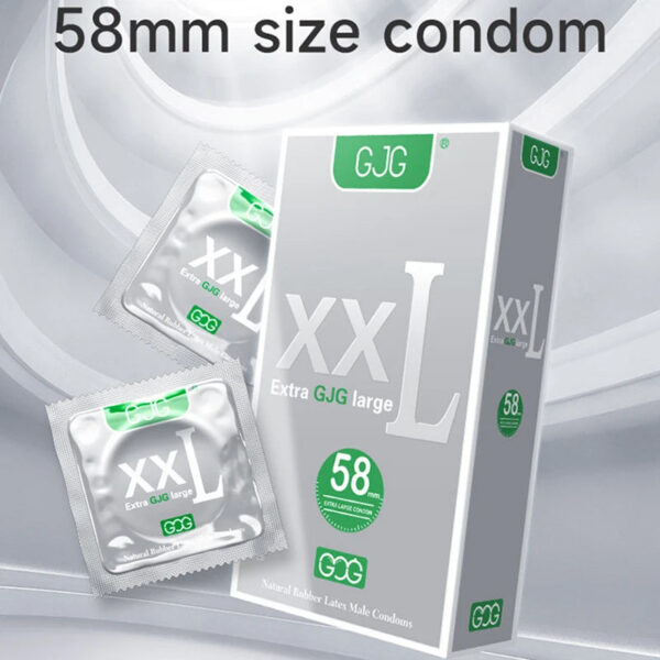 Extra Large 58mm size Ultra Thin Condoms Adults Toys For Men 10pcs XXL G-Spot Penis Sleeve Super Smooth Condones Sex Products