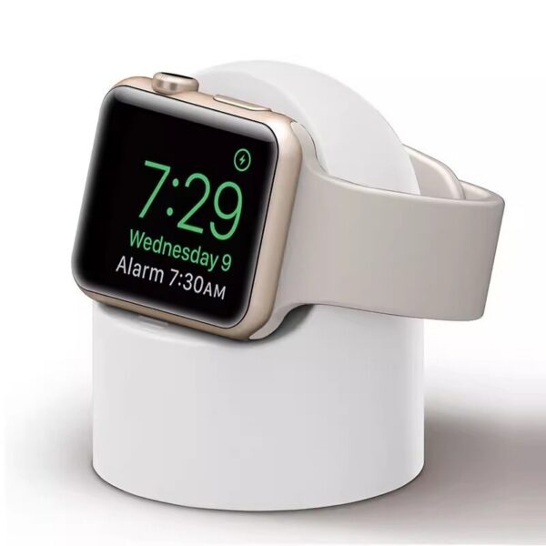 6c26e524a58f4929 Stand For Apple Watch Series 9 8 Ultra 7 6 5 SE 4 3 2 Charger Dock Station Silicone Bracket Iwatch Charging Cable Holder