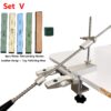 6c4178d2f1cc5200 S09 New Design Professional Fixed Angle Apex Knife Sharpener Kitchen Knife tools Knife Sharpening System with diamond stones Set