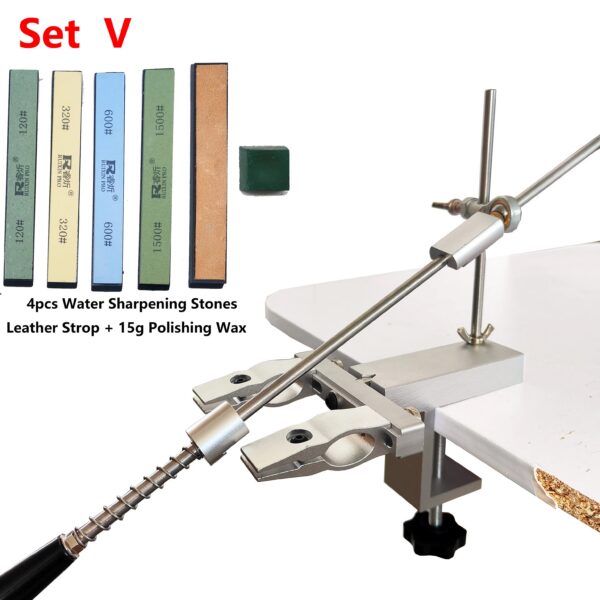 6c4178d2f1cc5200 S09 New Design Professional Fixed Angle Apex Knife Sharpener Kitchen Knife tools Knife Sharpening System with diamond stones Set