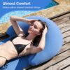 6c59fb48ab1017e9 Strandmatte mit aufblasbarem Kissen, tragbare Matte, 178 x 76 cm (blau)