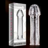 6c67758f41730587 Spike Condoms Penis Extension Sleeves Sex Toys for Men Delay Ejaculation Reusable Condoms Enlargement Sperm Lock Cock Ring