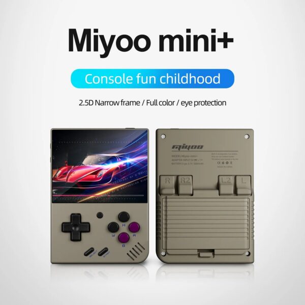 MIYOO Plus Portable Retro Handheld V2 Mini IPS Screen Classic Video Game Console Linux System Children Gift