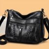 6c9374e6eb4c02af Braided Detail Crossbody Bag, Fashion Multi Pockets Purses, Vegan Leather Shoulder Bag For Middle-aged And Elderly Women