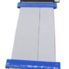 6cb4a25d47a39bce PCI-E PCI Express 16X Riser Card Extender Flex Flexible Extension Cable for 1U 2U Small Case