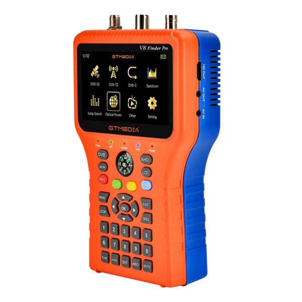 GTMEDIA V8 2 Pro Meter Satellite Signal Finder DVB-S2X/S2/S/T2/T/C/ATSC-C H.265 Auto Calculate Angle Supports ACM
