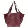 6ccc32b6f7a2ba50 Large Capacity Retro Tote Bag, Soft PU Leather Shoulder Bag, Stitching Handbag For Work Travel Shopping