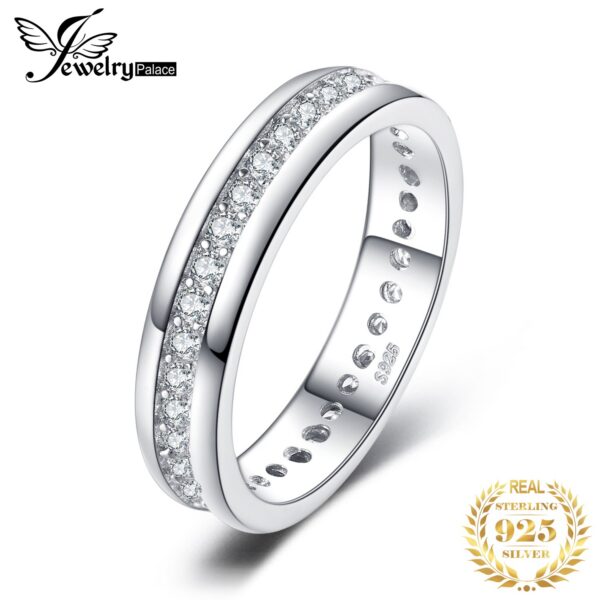 6cce94a5768a75c7 JewelryPalace Solid Sterling Sier Wedding Engagement for Woman AAAAA CZ Simulated Diamond Band Ring Jewelry