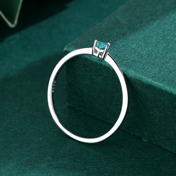 6ce8e6357f5edf0b Paraiba NEW Fashion Sapphire Couples Ring For Women Heart-Shaped Genuine Sterling Sier Diamond Valentine Day Gift Jewelry