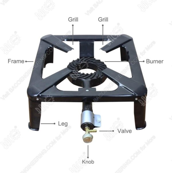 6d008782077e1edf BACOENG 5.33 kw output Cast Iron Large Gas Burner Boiling Ring Restaurant Catering Camping Stove