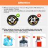 WADEO 7200W Windproof Camping Stove, Camping Gas Stove with Piezo Ignition, Two Fuel Canister Adapter, Carry Case, Portable Stove, Backpacking Stove for Outdoor Backpacking Hiking and Picnic