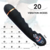 6d0cf0bc7e625565 Wave Vibrator Female Masturbator Massage 20 Mode Adjustable Into Sex Toy Masturbation Stick Flirting Supplies