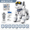 6d0d6b8794735727 Funny RC Robot Electronic Dog Stunt Dog Voice Command Programmable Touch-sense Music Song Robot Dog Pink Toys for Girls Gift
