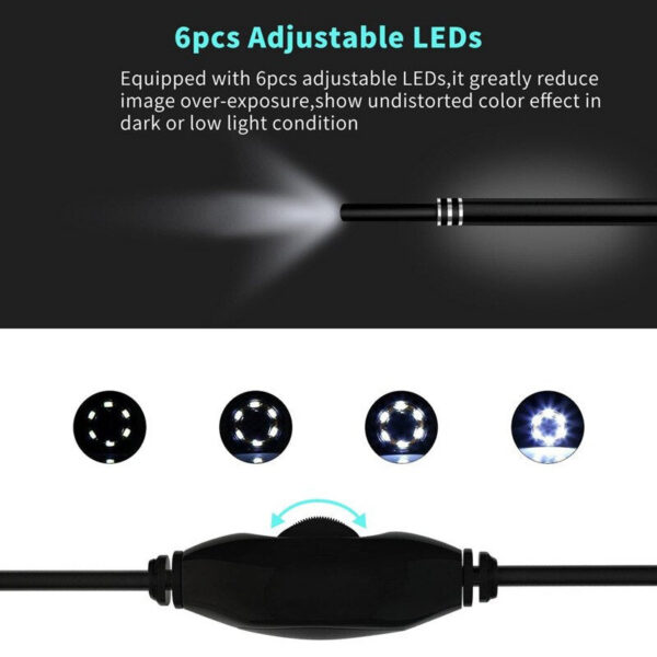 USB HD Mini Camera Electronic Endoscope Cleaner Earwax Removal Cleaning Tool Intelligent Visual Ear Picking Spoon