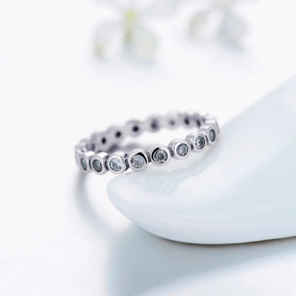 6d1dfc122d6b9015 Top Quality Luxury Original Real Solid 925 Sterling Silver Starshine Finger Ring Authentic Jewelry For Women Wedding Gift