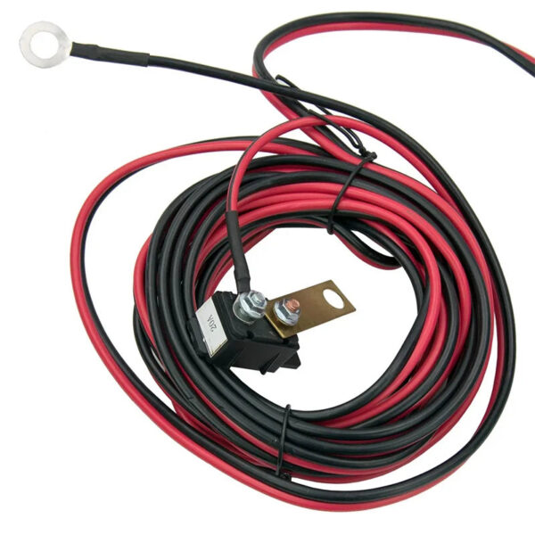 Marine Electric Anchor Winch for Anchors Up to 20 lbs Includes 100ft of Anchor Rope with Marine-grade Tinned Wire White Black