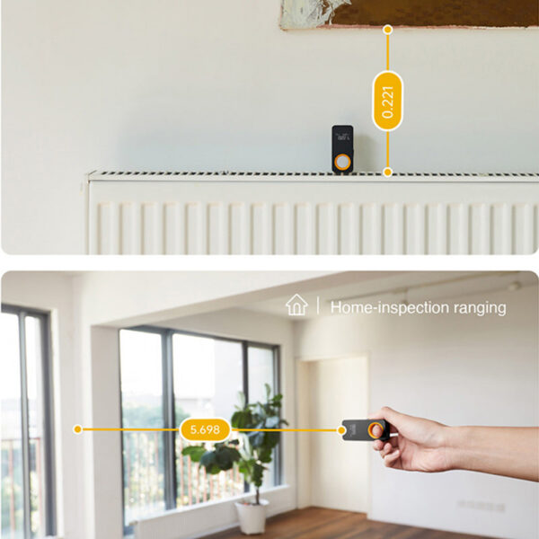 6d292fd2df4a4443 HOTO Tape Measure, Smart Rangefinder, Intelligent, 30M, OLED Display, Laser Distance Meter, Connect APP To Draw