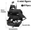 6d3a5150905d22ae Pirates Of The Caribbean Ship Queen's Revenge Warship Black Pearl Sailboat Building Block Bricks MOC 4195 Assembly Toys Kid Gift