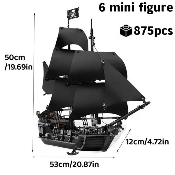 6d3a5150905d22ae Pirates Of The Caribbean Ship Queen's Revenge Warship Black Pearl Sailboat Building Block Bricks MOC 4195 Assembly Toys Kid Gift
