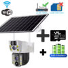 4K Solar Camera 4G SIM Card  Dual Lens 8MP HD Night Vision IP CCTV Surveillance PTZ PIR Human Detection Alarm Waterproof Camera