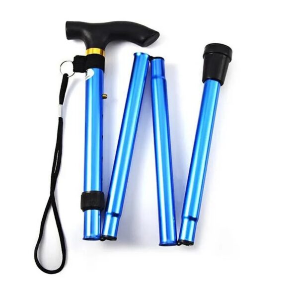 6d4bc52b9d6dbffc Hiking Camping Mountaineering Walking Stick Telescopic Baton Trekking Poles Folding Cane Crutches Pole Unisex