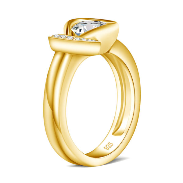 With Certificate Bow Knot Moissanite Ring For Women Wedding Band 7mm 1.2ct Engagement Jewelry Brand Bride Gift Trending