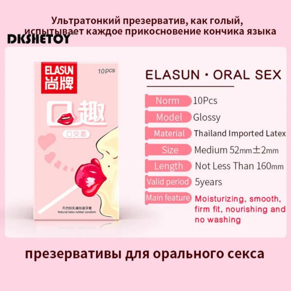 6d5c208248718b0e Elasun 10/12pcs Oral Sex Condoms Flavored Designed Blowjob Adult Supplies Ultra Thin Condoms Fruit No Oil Sex Toys For Couples