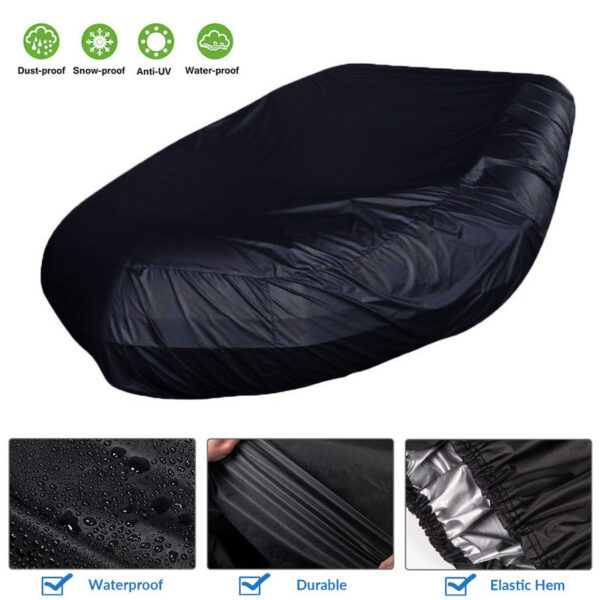 V Shape Marine Waterproof DustproontiUV Rain Snow Iatable Dinghy Fishing Rubber Boat Universal Kayak Cover