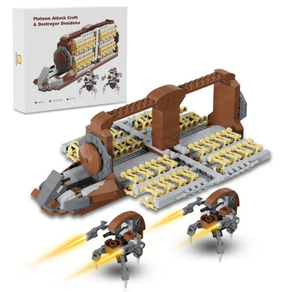 BuildMoc Space Movie War Platoon Attack Building Blocks Set hine and DestRobot Bricks Toys For Children Birthday Gifts