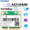 WiFi 6E AX210HMW Mini PCI-E Wifi Network Bluetooth 5.3 AX210 Card 802.11AX Wireless Wi-Fi Adapter For Desktop Laptop